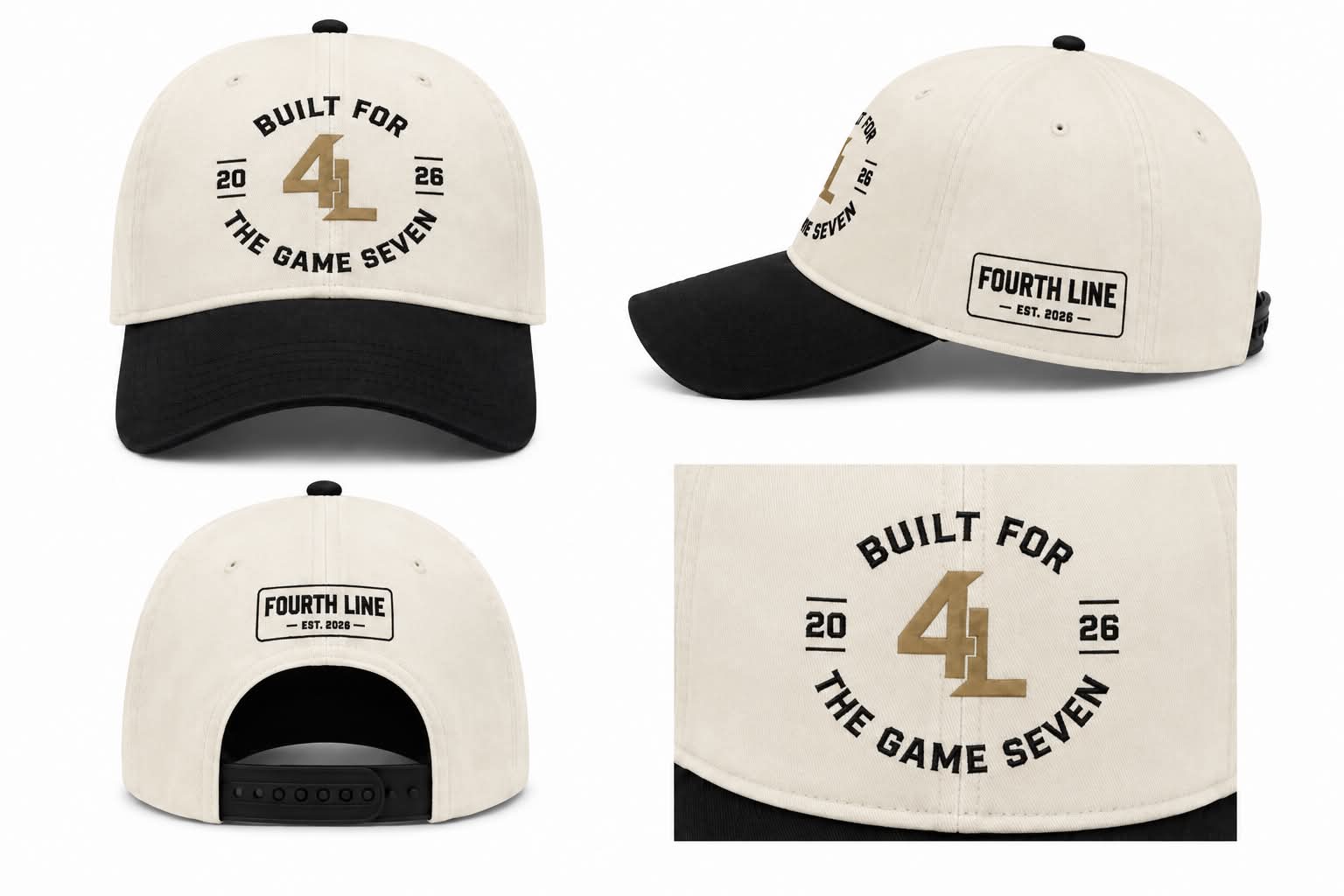Game 7 T-Shirt Washed Black – Front and Back
